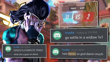 My BIGGEST hater challenged me to a Widowmaker 1v1 - Overwatch