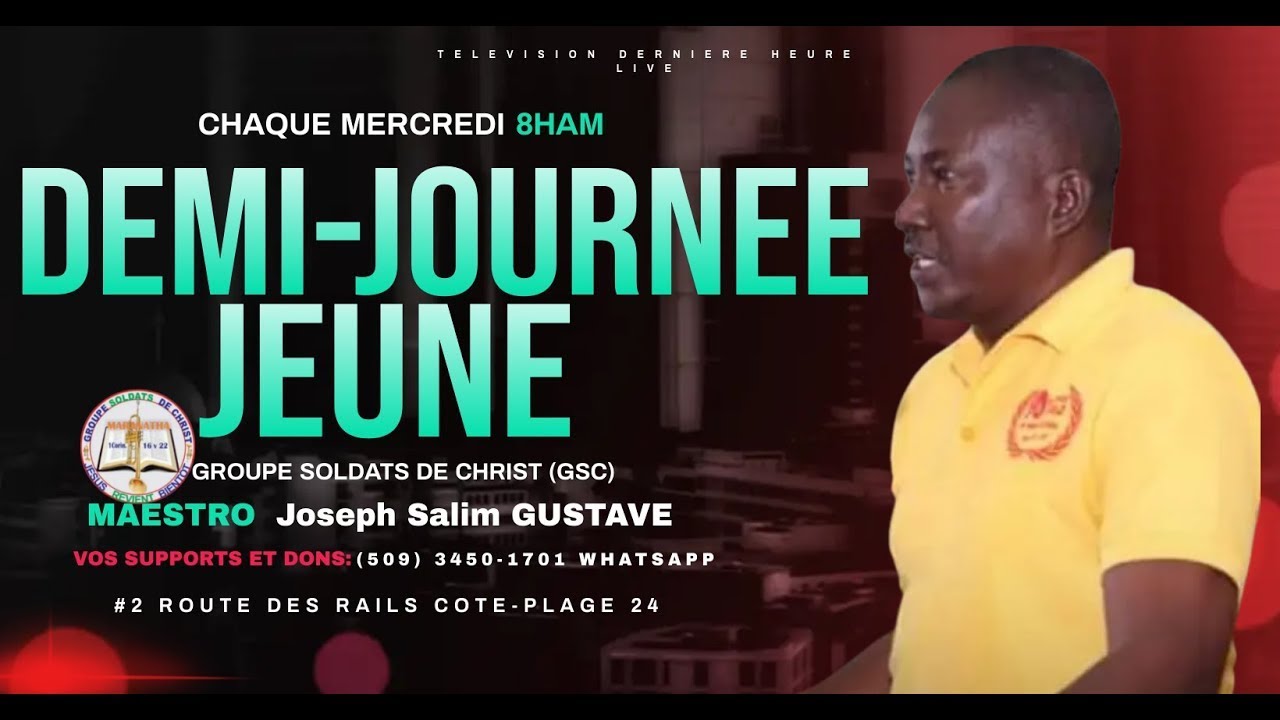 DEMI-JOURNEE JEUNE | GROUPE SOLDATS DE CHRIST | MERCREDI 18 FEVRIER 2026