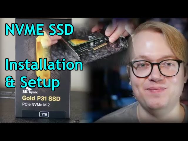 NVME SSD - How to Install and Set Up in your BIOS and OS - SK Hynix Gold  P31 SSD