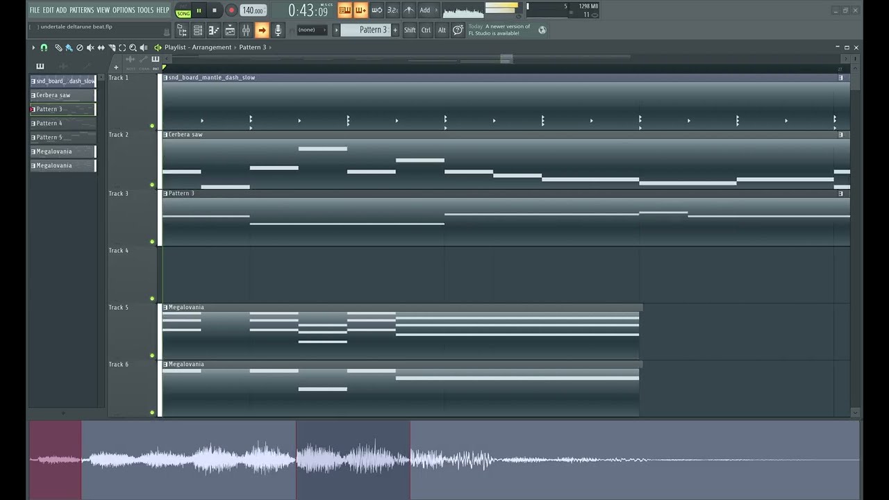 undertale/deltarune beat. not really i just used a deltarune sfx for the drums.[FLP IN DESC]