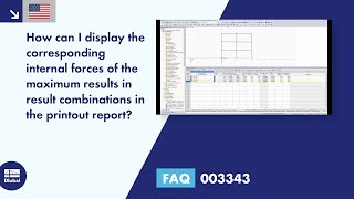 En Faq 003343 How Can I Display The Corresponding Internal Forces Of The Maximum Results In R...