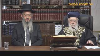 הראשון לציון הרב יצחק יוסף שליט"א שיעור מוצ"ש ויקהל פקודי תשפ"ו והרב המקדים הרב משה יוסף אדרי שליט"א