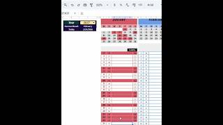 Calendar Google Sheets #googlesheetstutorial #template #spreadsheets