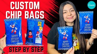 How To Make Custom Chip Bags : Full Chip Bag Tutorial - How to Design Custom Chip Bags