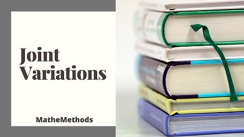 What is Joint Variation? | How to solve Questions of joint variation?