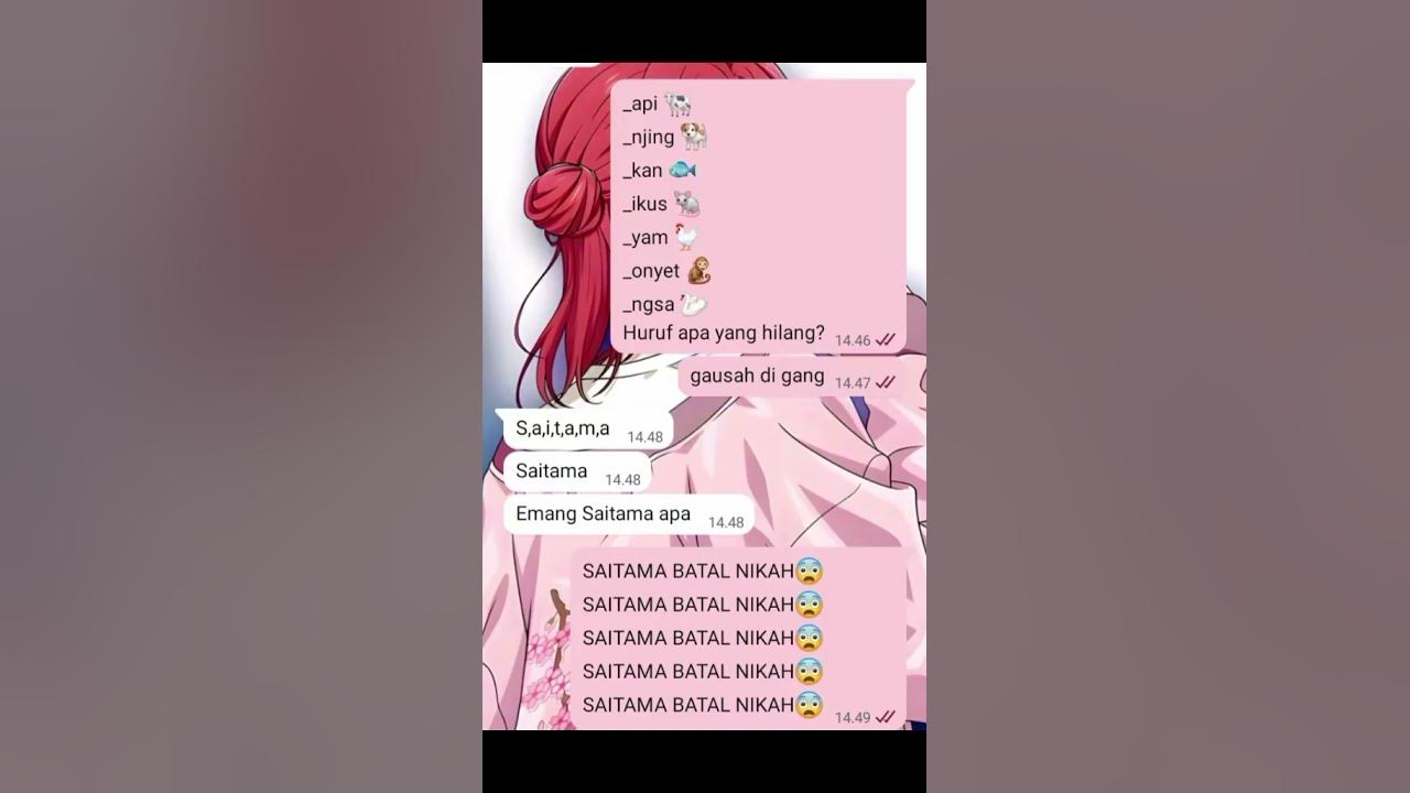 SAITAMA BATAL NIKAH😨 #fyp #whatsapp #saitamabatalnikah