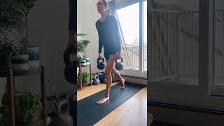 Split squat drop catch [knee rehab late stage] - learn to decelerate**