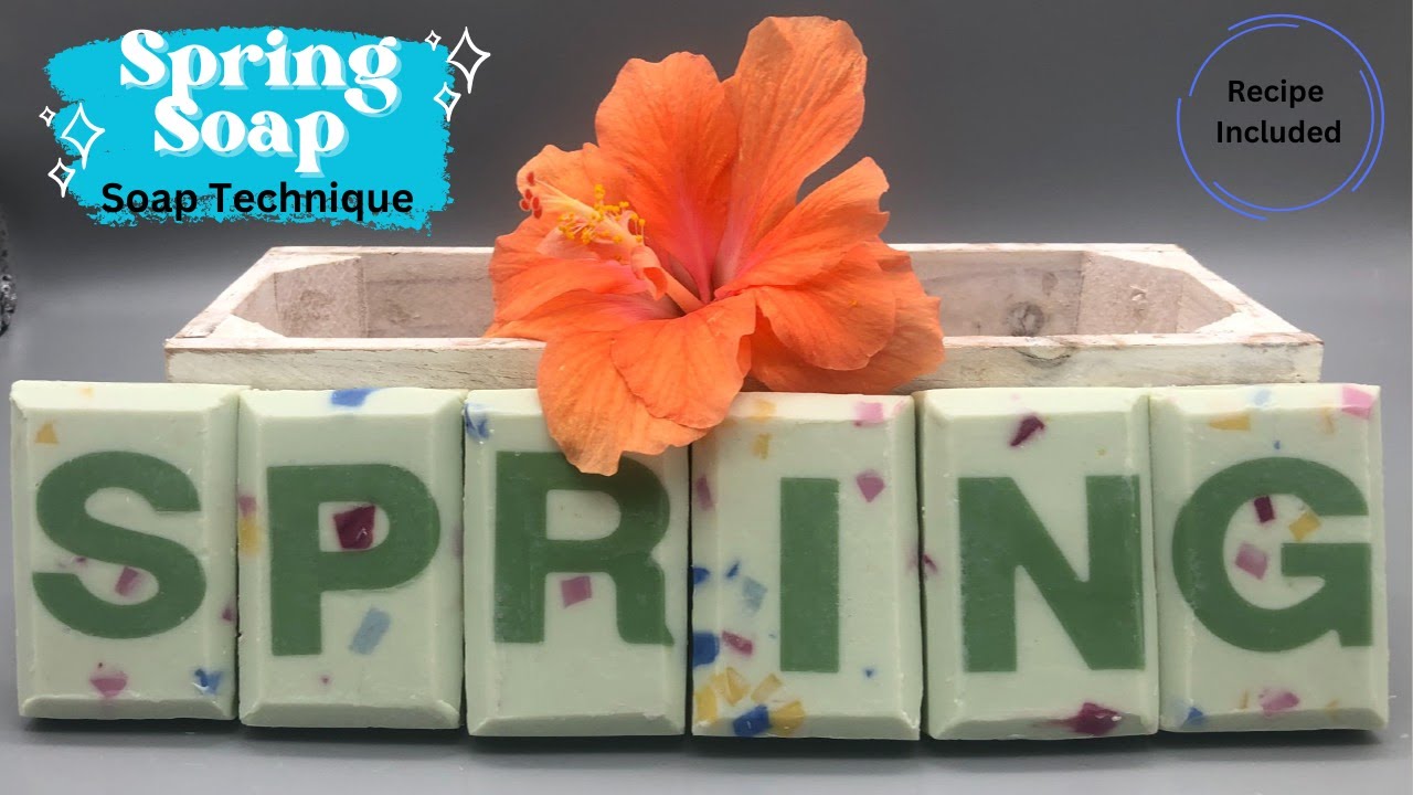 Spring Time Soap. Cold Process soap making with recipe. - YouTube