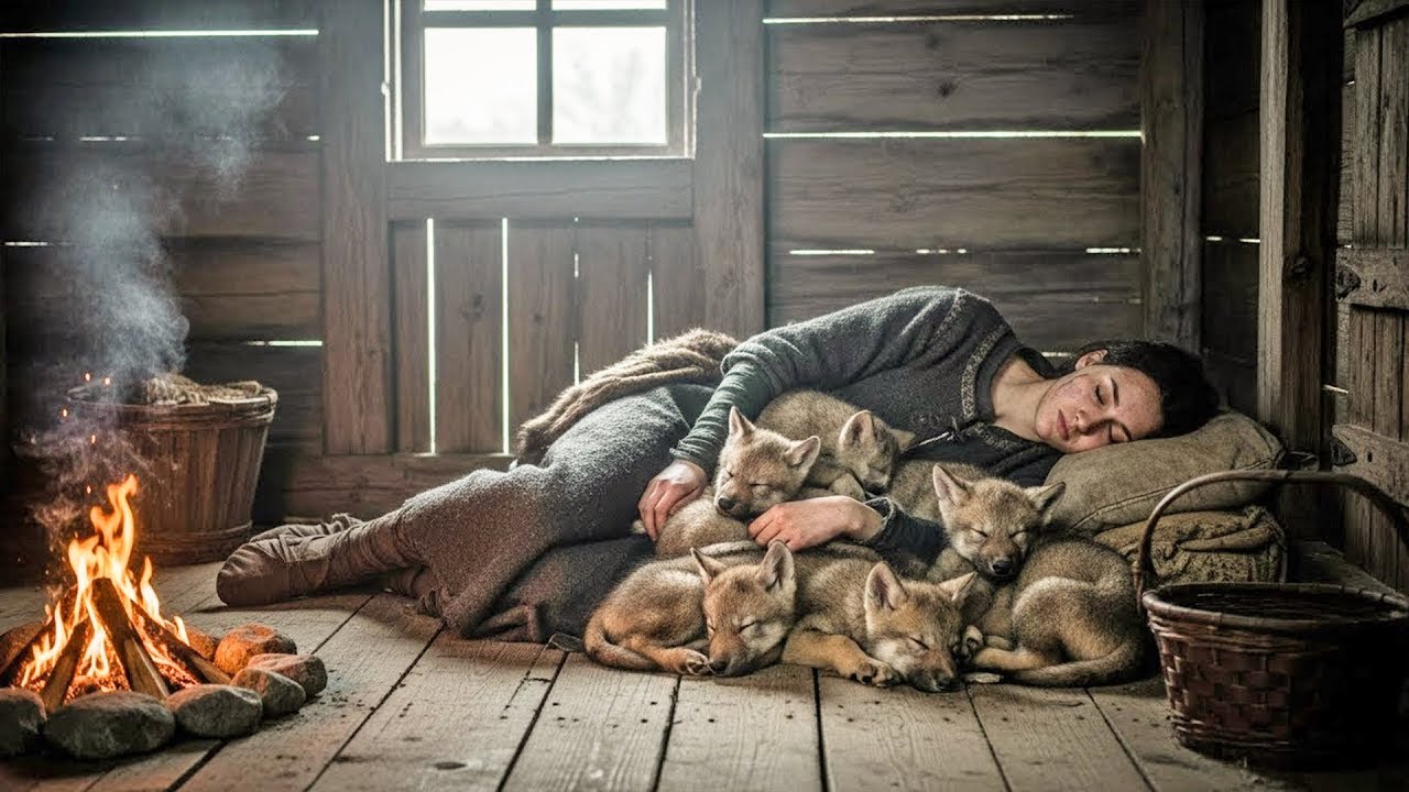 Odmítnutá Omega ukryla 19 mrznoucích štěňat — při úsvitu se Alfa smečka poklonila