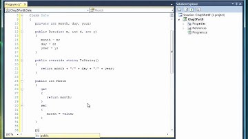 05 08 Exercise 2   A Date Class- C Sharp dotNet Programming Training Video Tutorial