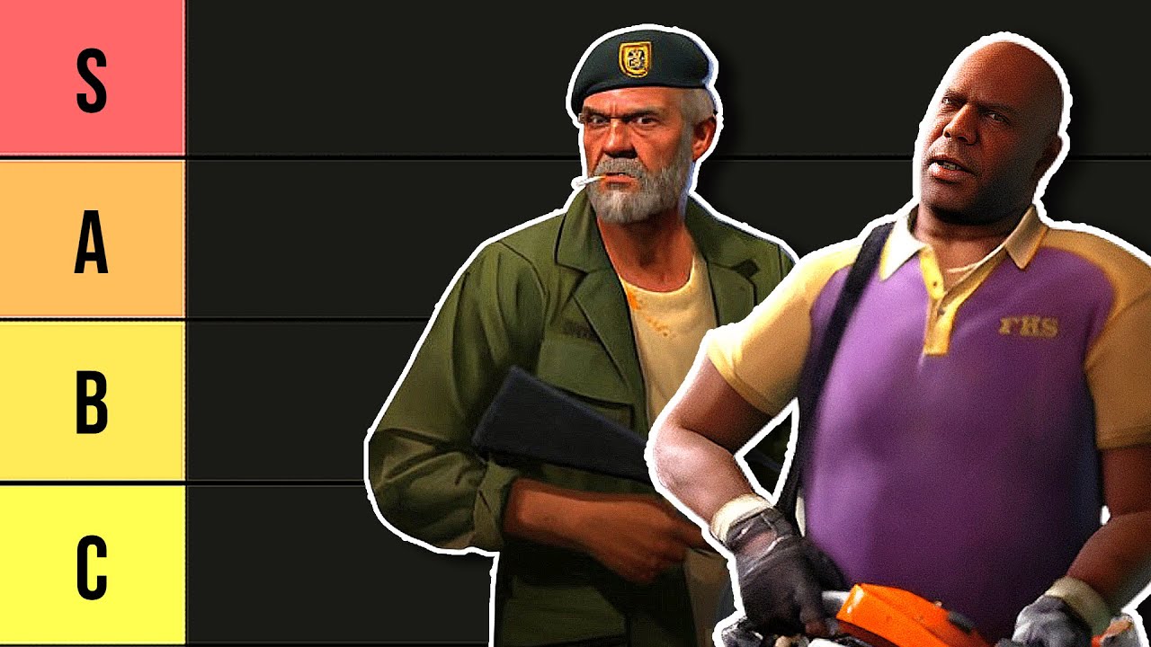 My Left 4 Dead Survivor Tier List...