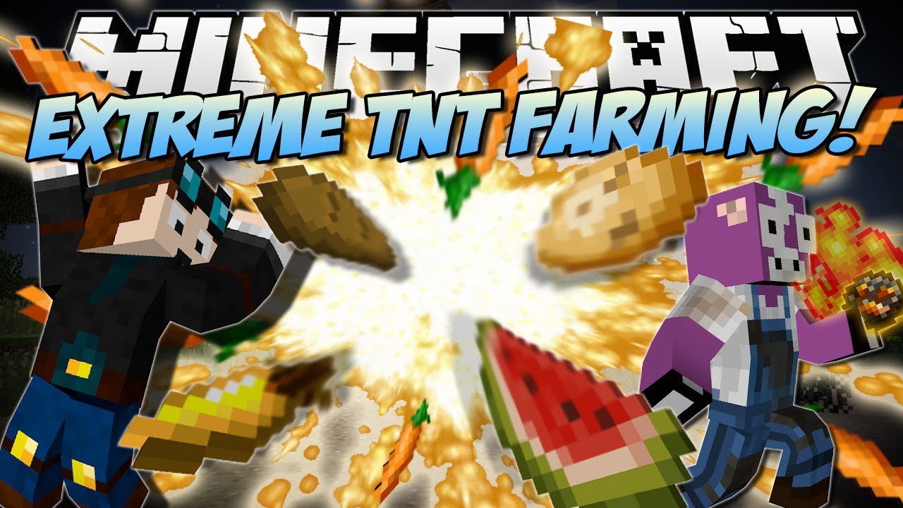 Minecraft | EXTREME TNT FARMING MOD! (Explosive Carrots, Potatoes & More!) | Mod Showcase quest cali