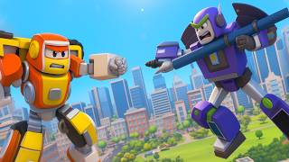 🤖 Go Super Robot! 🔥 Robofuse VS Zitron! 🚗 Car Cartoons for Kids
