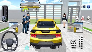 Yellow Mercedes Car Parking in Villa - 3D Driving Class Simulation - Android Gameplay