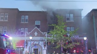 Crews battle fire at Delmar Loop business