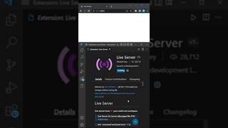 How to install live server in vs code #coding #shorts #tricks