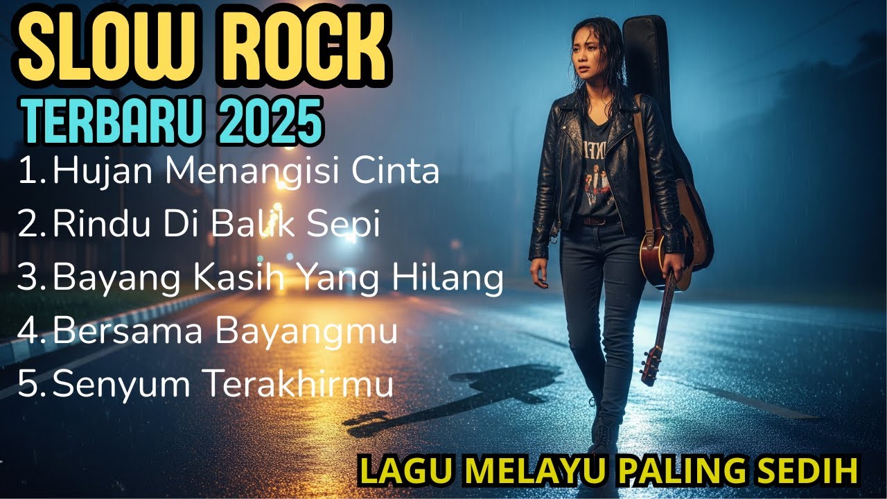 SLOW ROCK MELAYU PALING SEDIH 2025 – Paling Menyayat Hati & Bikin Baper