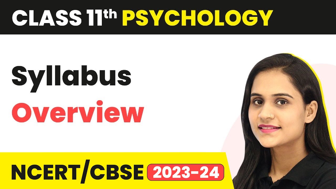 Class 11 Psychology - Syllabus Overview