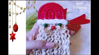 Macrame Santa #macraméchristmas
