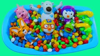 Пингвиненок Пороро Ванная Конфет Ммдемс M&M's Учим Цвета Для Самых Маленьких Развивающее Видео