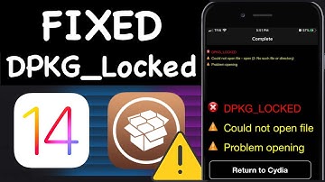 Hoe Cydia-fout DPKG_LOCKED te verhelpen