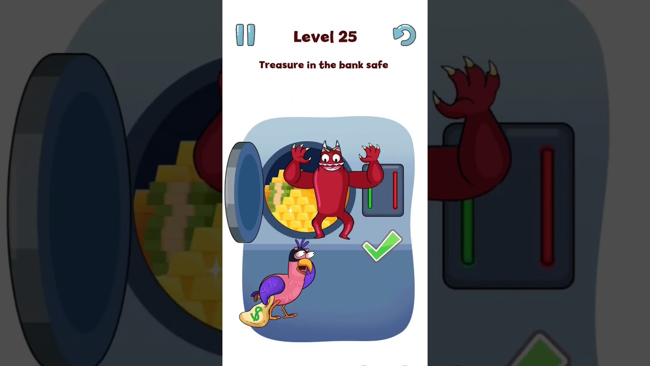 DOP Ban: Delete One Part - Treasure In The Back Safe - Ban Erase Game Solution