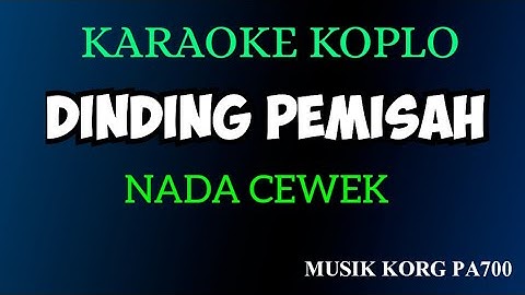 DINDING PEMISAH - KARAOKE DANGDUT KOPLO NADA CEWEK