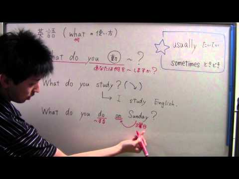 【中１　英語】　　１－４（旧）　whatの使い方