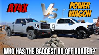 2024 GMC Sierra 2500 AT4X VS RAM 2500 Power Wagon: Is RAM Still The Best & Tallest HD Off Roader???