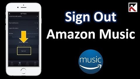 How To Sign Out Of Amazon Music