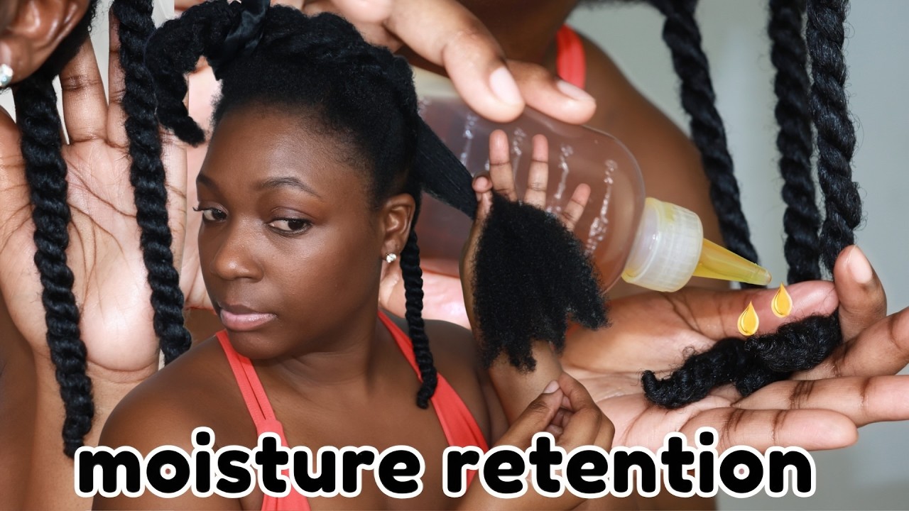 How I keep my type 4 natural hair moisturized and growing🌻💦