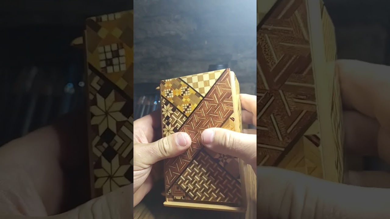 Japanese Yosegi 🧩Puzzle Box Quick Open 