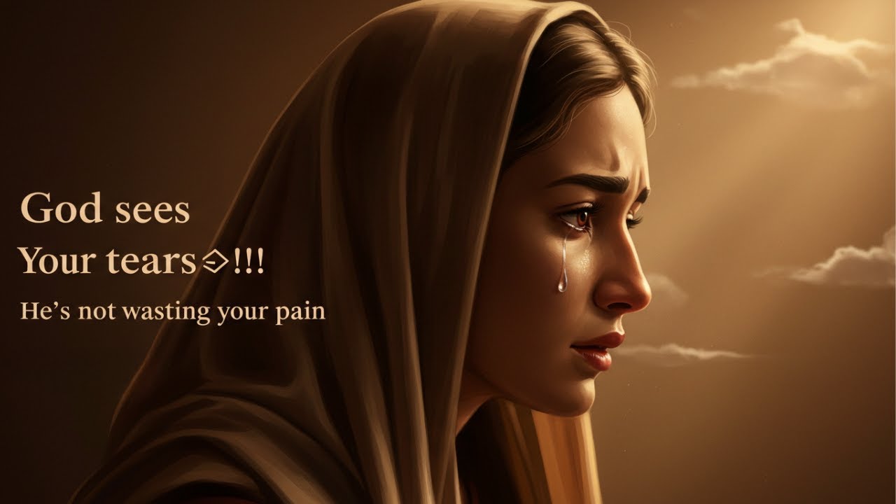 God Sees Your Tears 💧  He’s Turning Your Pain into Purpose (Christian Motivation)