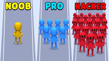 NOOB vs PRO vs HACKER - Crowd City