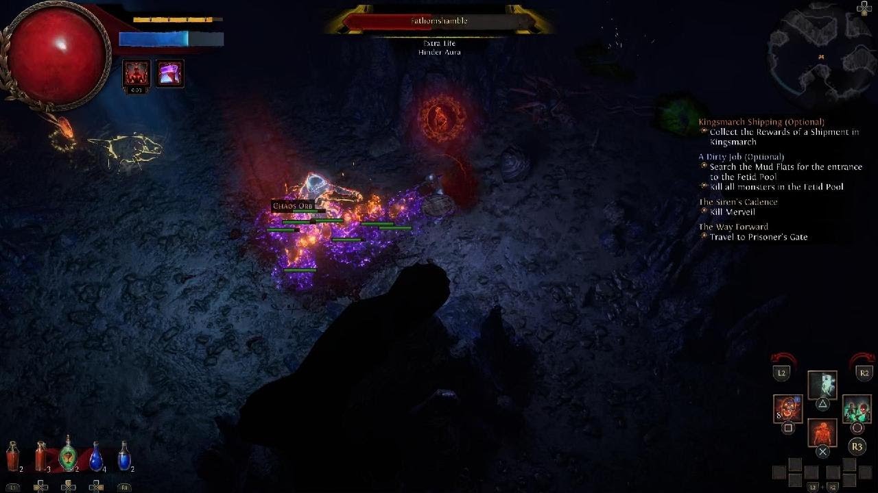 Path Of Exile ruthless Chaos orb w 1szym akcie