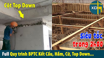 Trọn bộ: Các quy trình biện pháp thi công kết cấu tầng hầm, top down, cừ, cáp DUL... thực chiến