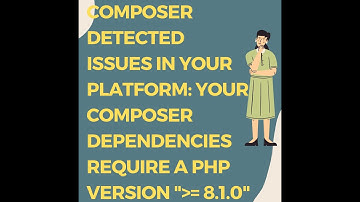 Your Composer dependencies require a PHP version  8.1.0