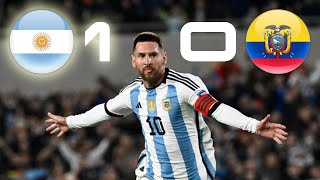 ARGENTINA VS ECUADOR 1-0 - WORLDCUP QUALIFIERS 2026 MATCH HIGHLIGHTS - MESSI FREEKICK GOAL!