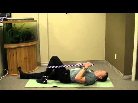 Knee Flexion AAROM with Resisted Internal Rotation - YouTube