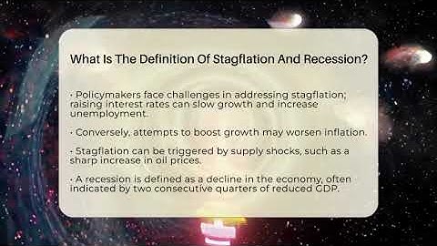 What Is The Definition Of Stagflation And Recession? - Inflation Insight Channel