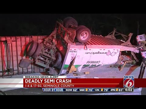 Fatal crash closes I-4 ramp