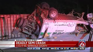 Fatal crash closes I-4 ramp