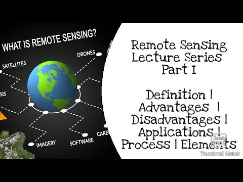 Remote Sensing Lecture Series Part I | Introduction, Process, Elements ...