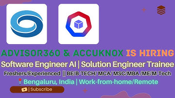 2 High-Paying Tech Jobs | Advisor360 & AccuKnox Hiring | 2022–2026 Eligible | 5–10 LPA | Apply Now
