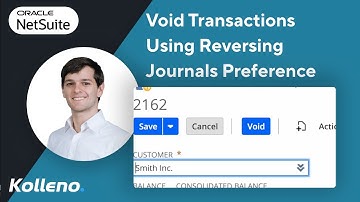 NetSuite Tutorial | Void Transactions Using Reversing Journals Preference in NetSuite