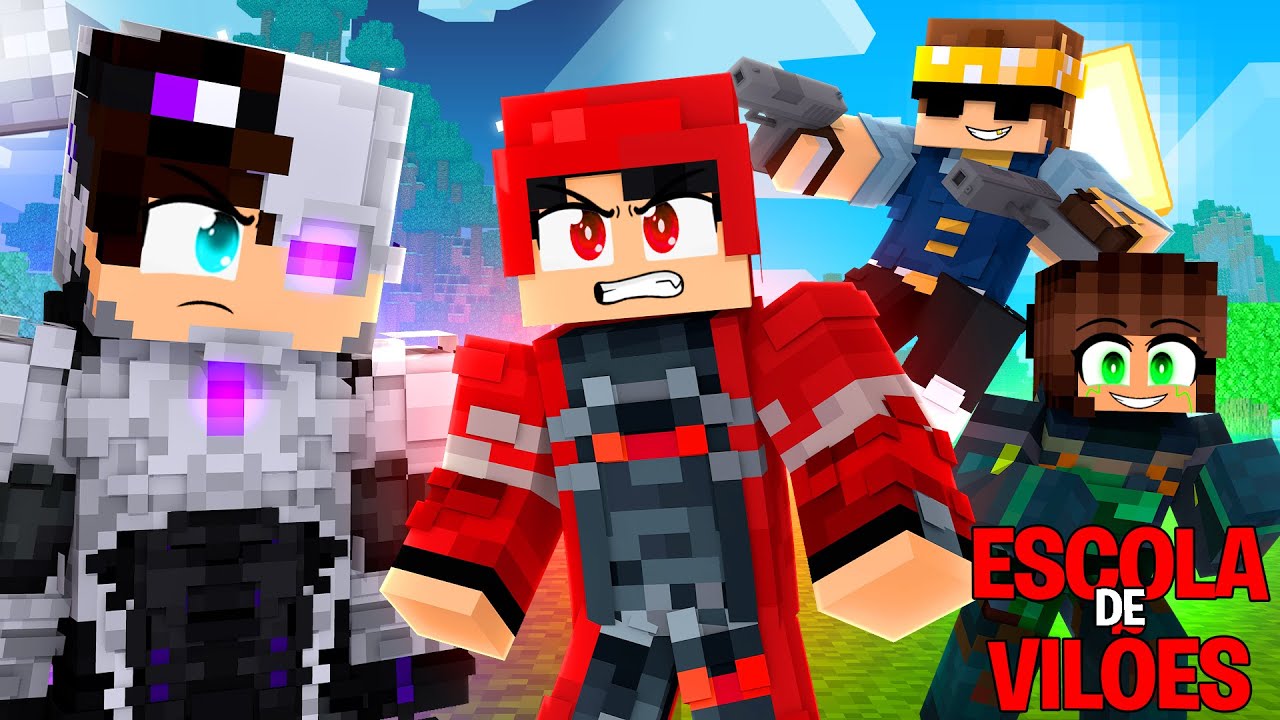 Minecraft: ESCOLA DE VILÕES - FILME COMPLETO