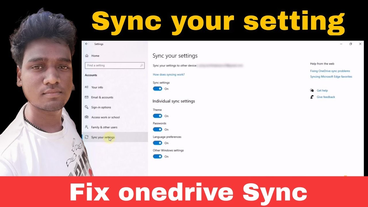  Update  Sync your settings windows 10 Laptop/Computer/PC not working in Hindi | Enable and disable Sync