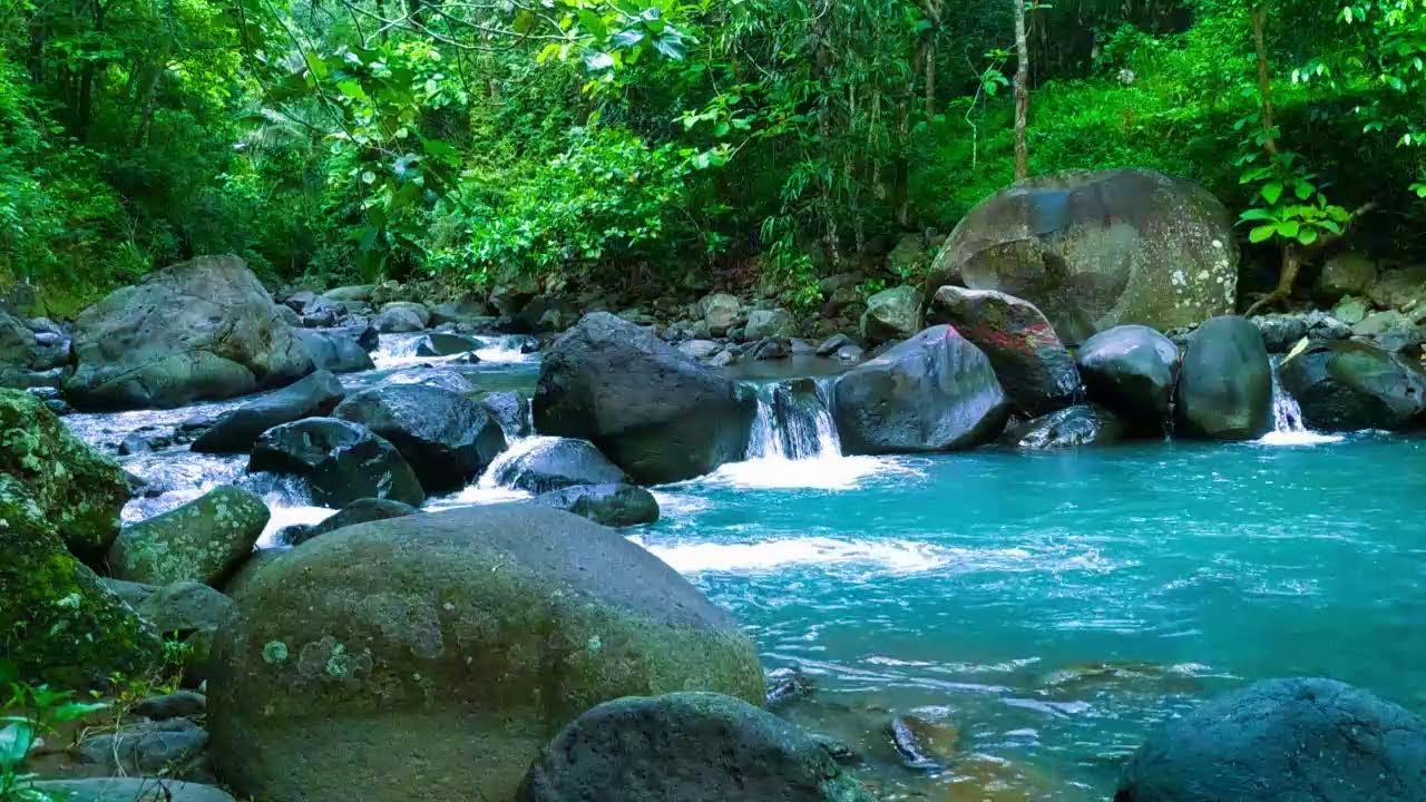 Relaxing sleep by listening to the sound of flowing water and listening for Sleep and Meditation