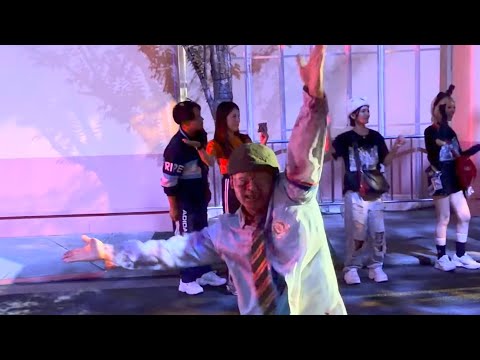 【4K】USJ🧟スケボーゾンビ🛹プレイバック・ゾンビデダンス🧟‍♀️〜ハロウィーン・ホラー・ナイト15周年〜🎃〈ハリウッドエリア〉