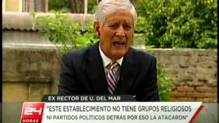 Entrevista a Héctor Zúñiga, ex rector de la Universidad del Mar - 24 HORAS TVN 2012